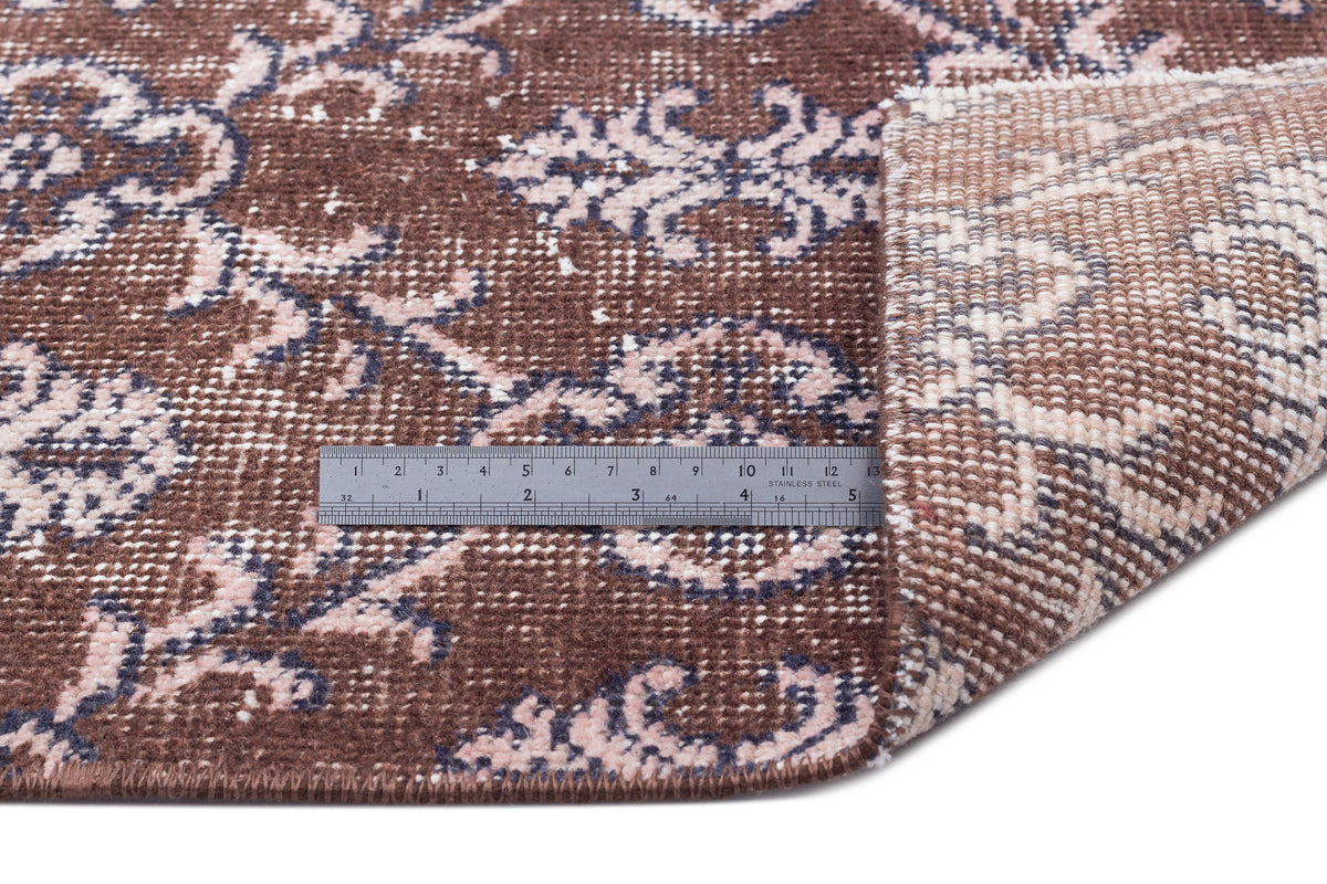 Retro Over Dyed Vintage Rug 4&#39;11&#39;&#39; x 7&#39;3&#39;&#39; ft 151 x 221 cm