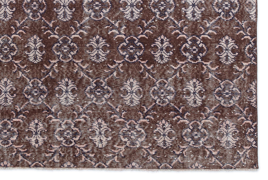 Retro Over Dyed Vintage Rug 4'11'' x 7'3'' ft 151 x 221 cm