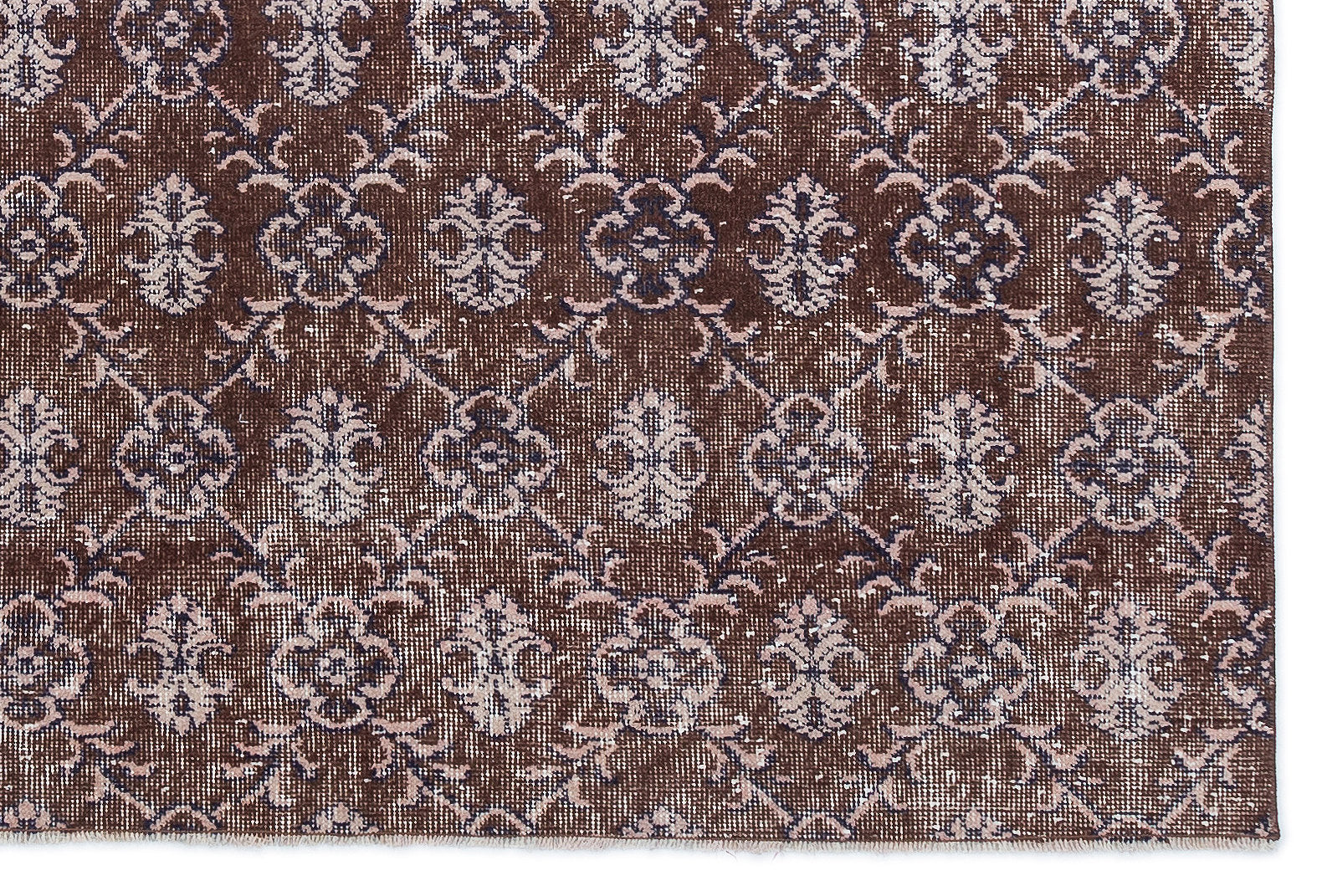 Retro Over Dyed Vintage Rug 4'11'' x 7'3'' ft 151 x 221 cm