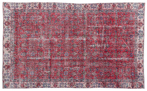 Naturel Over Dyed Vintage Rug 5'0'' x 8'2'' ft 153 x 250 cm