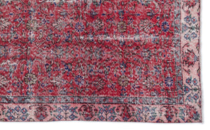 Naturel Over Dyed Vintage Rug 5'0'' x 8'2'' ft 153 x 250 cm