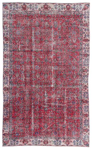 Naturel Over Dyed Vintage Rug 5'0'' x 8'2'' ft 153 x 250 cm