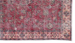 Naturel Over Dyed Vintage Rug 3'9'' x 6'11'' ft 115 x 210 cm