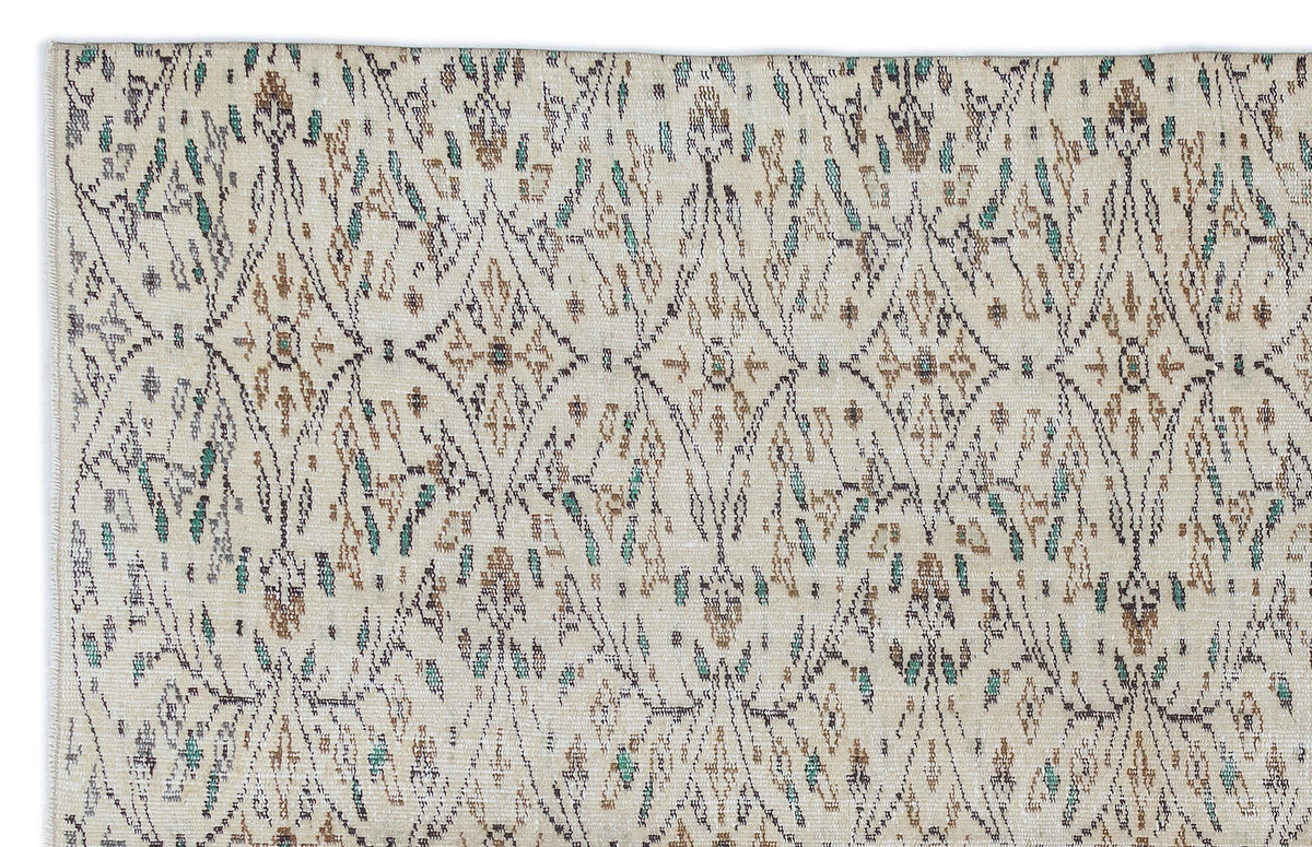 Retro Over Dyed Vintage Rug 5&#39;4&#39;&#39; x 8&#39;6&#39;&#39; ft 163 x 259 cm