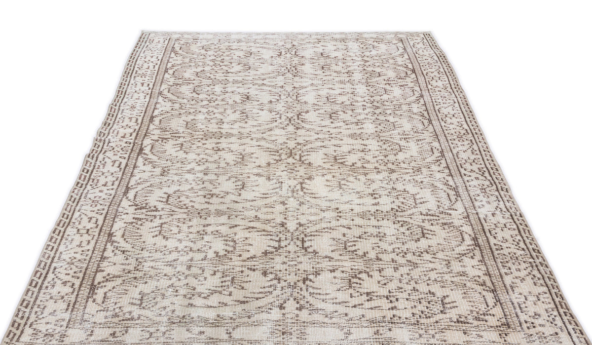 Retro Over Dyed Vintage Rug 4&#39;11&#39;&#39; x 8&#39;6&#39;&#39; ft 150 x 260 cm