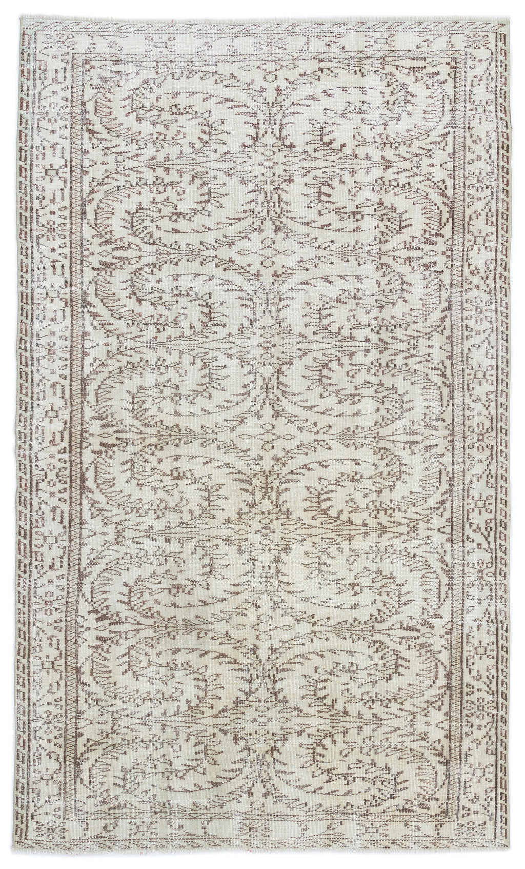 Retro Over Dyed Vintage Rug 4'11'' x 8'6'' ft 150 x 260 cm
