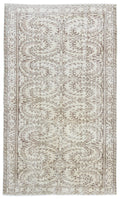 Retro Over Dyed Vintage Rug 4'11'' x 8'6'' ft 150 x 260 cm