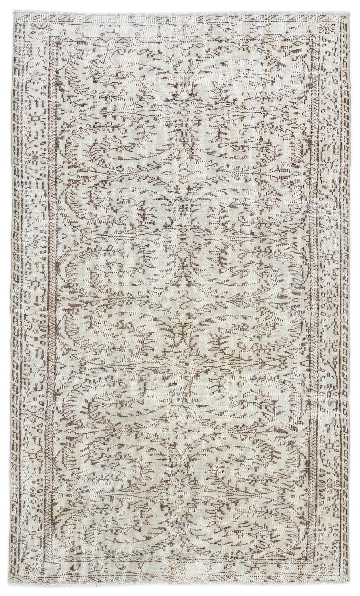 Retro Over Dyed Vintage Rug 4&#39;11&#39;&#39; x 8&#39;6&#39;&#39; ft 150 x 260 cm