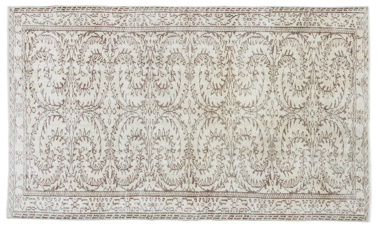 Retro Over Dyed Vintage Rug 4&#39;11&#39;&#39; x 8&#39;6&#39;&#39; ft 150 x 260 cm