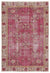 Retro Over Dyed Vintage Rug 5'9'' x 8'5'' ft 174 x 256 cm