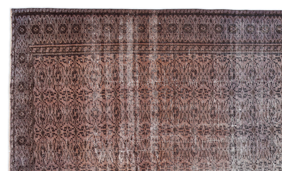 Retro Over Dyed Vintage Rug 5&#39;10&#39;&#39; x 9&#39;7&#39;&#39; ft 177 x 293 cm