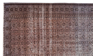 Retro Over Dyed Vintage Rug 5'10'' x 9'7'' ft 177 x 293 cm