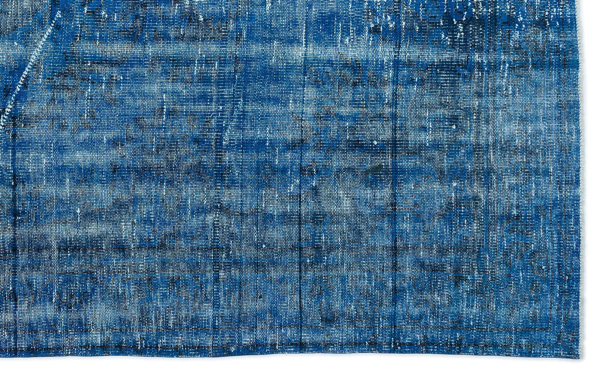 Turquoise  Over Dyed Vintage Rug 6&#39;0&#39;&#39; x 9&#39;8&#39;&#39; ft 183 x 295 cm