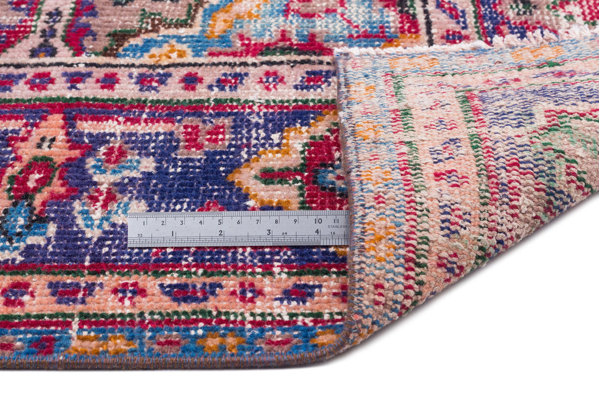 Naturel Over Dyed Vintage Rug 6&#39;6&#39;&#39; x 8&#39;11&#39;&#39; ft 197 x 272 cm