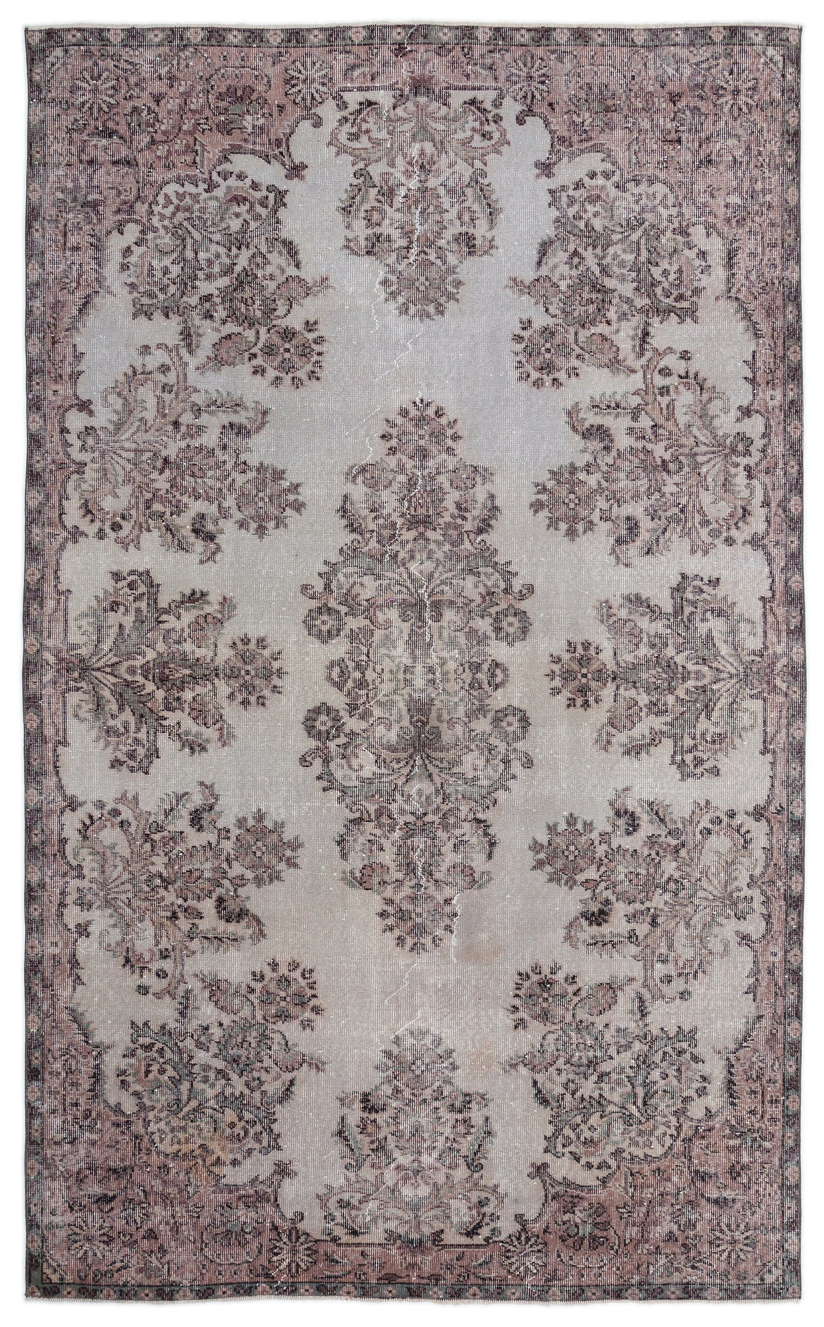 Naturel Over Dyed Vintage Rug 5&#39;12&#39;&#39; x 9&#39;7&#39;&#39; ft 182 x 292 cm