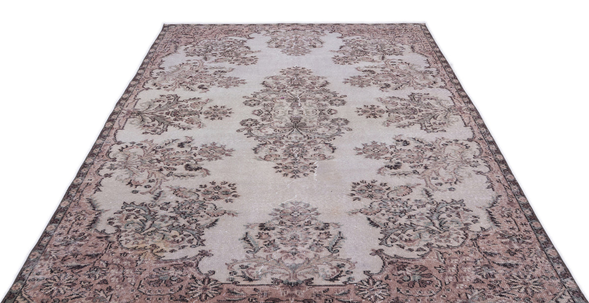 Naturel Over Dyed Vintage Rug 5&#39;12&#39;&#39; x 9&#39;7&#39;&#39; ft 182 x 292 cm