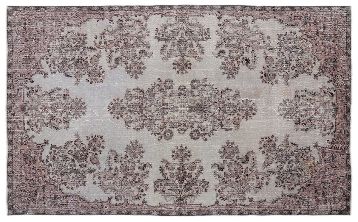 Naturel Over Dyed Vintage Rug 5&#39;12&#39;&#39; x 9&#39;7&#39;&#39; ft 182 x 292 cm