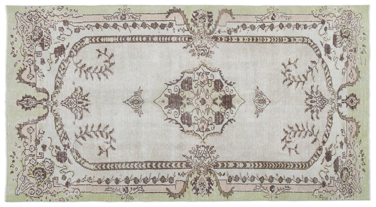 Retro Over Dyed Vintage Rug 5&#39;4&#39;&#39; x 9&#39;8&#39;&#39; ft 162 x 295 cm