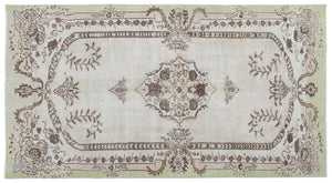 Retro Over Dyed Vintage Rug 5'4'' x 9'8'' ft 162 x 295 cm