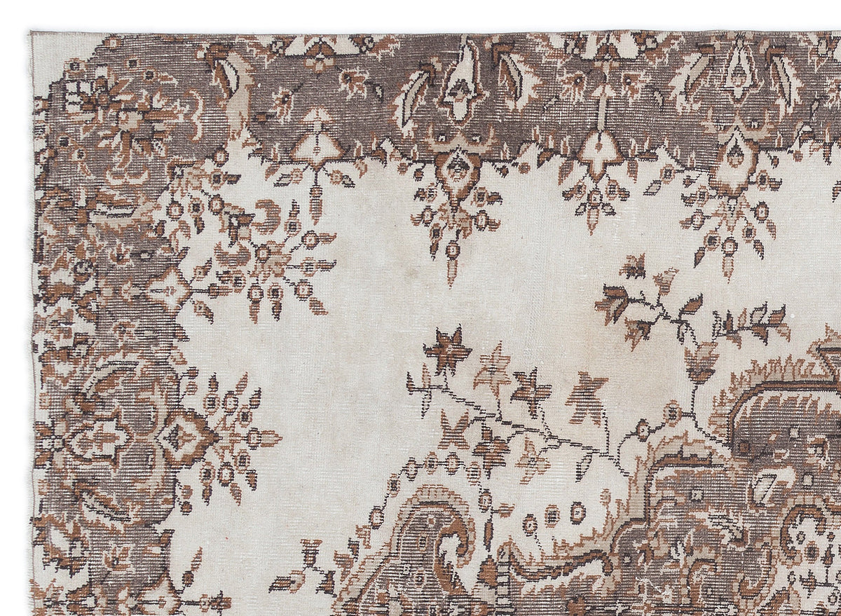 Naturel Over Dyed Vintage Rug 5&#39;10&#39;&#39; x 8&#39;2&#39;&#39; ft 177 x 248 cm