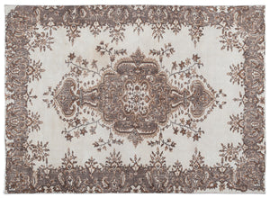 Naturel Over Dyed Vintage Rug 5'10'' x 8'2'' ft 177 x 248 cm