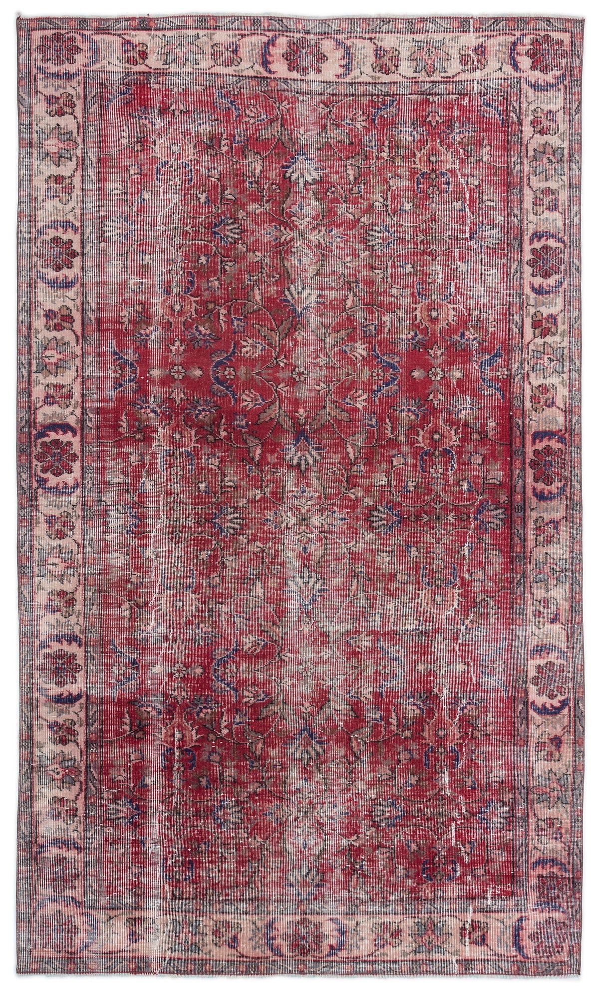 Naturel Over Dyed Vintage Rug 5&#39;1&#39;&#39; x 8&#39;9&#39;&#39; ft 155 x 266 cm