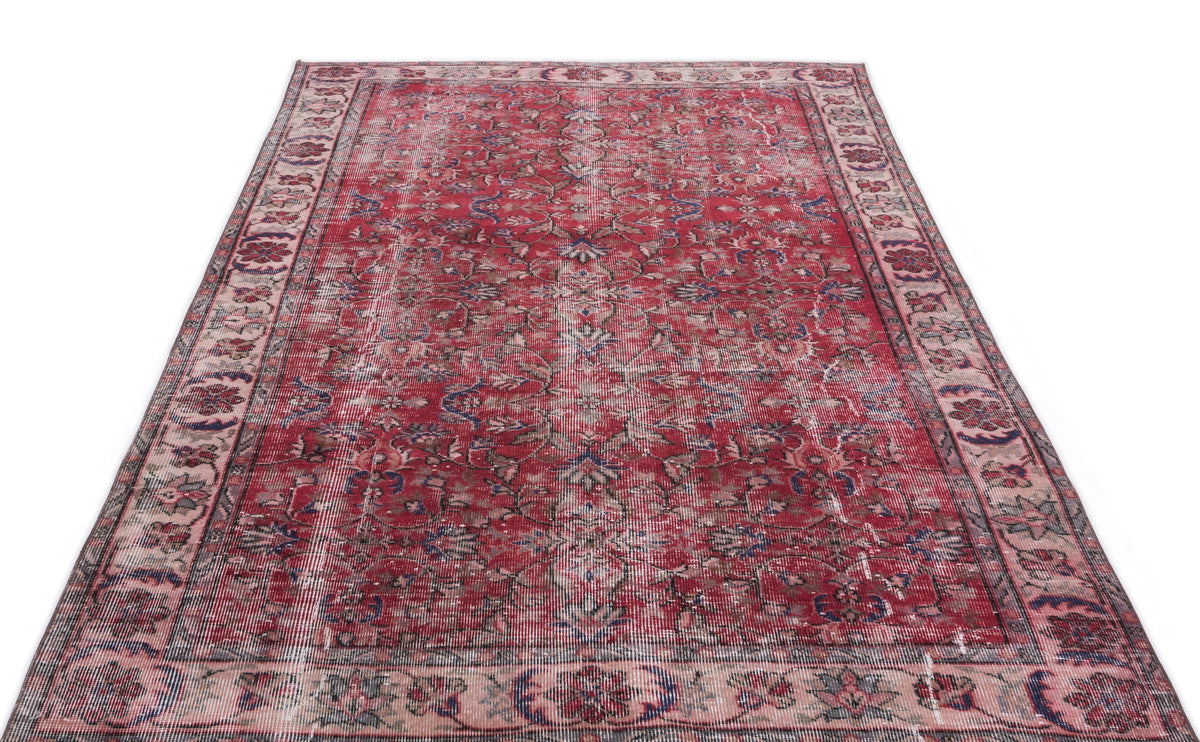 Naturel Over Dyed Vintage Rug 5&#39;1&#39;&#39; x 8&#39;9&#39;&#39; ft 155 x 266 cm