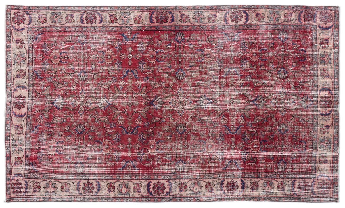 Naturel Over Dyed Vintage Rug 5&#39;1&#39;&#39; x 8&#39;9&#39;&#39; ft 155 x 266 cm
