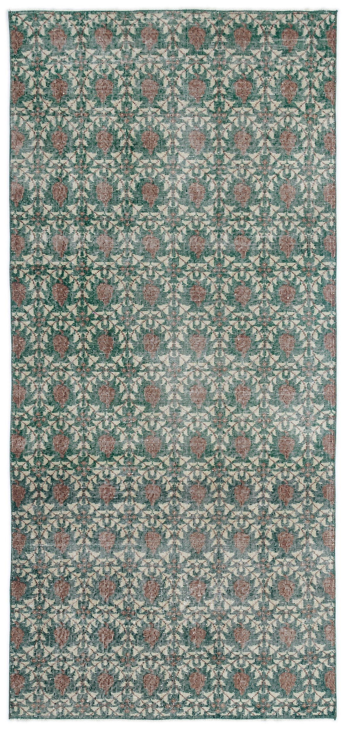 Retro Over Dyed Vintage Rug 3&#39;10&#39;&#39; x 8&#39;2&#39;&#39; ft 117 x 250 cm