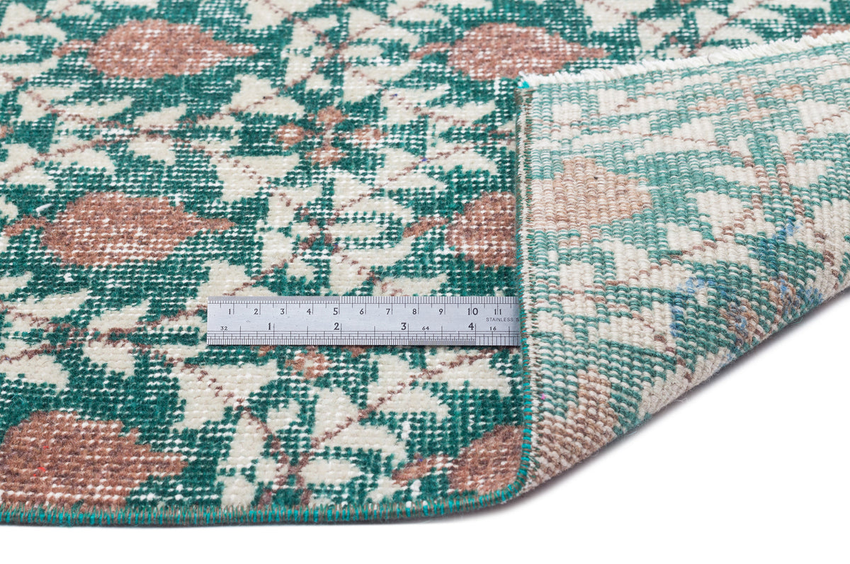 Retro Over Dyed Vintage Rug 3&#39;10&#39;&#39; x 8&#39;2&#39;&#39; ft 117 x 250 cm