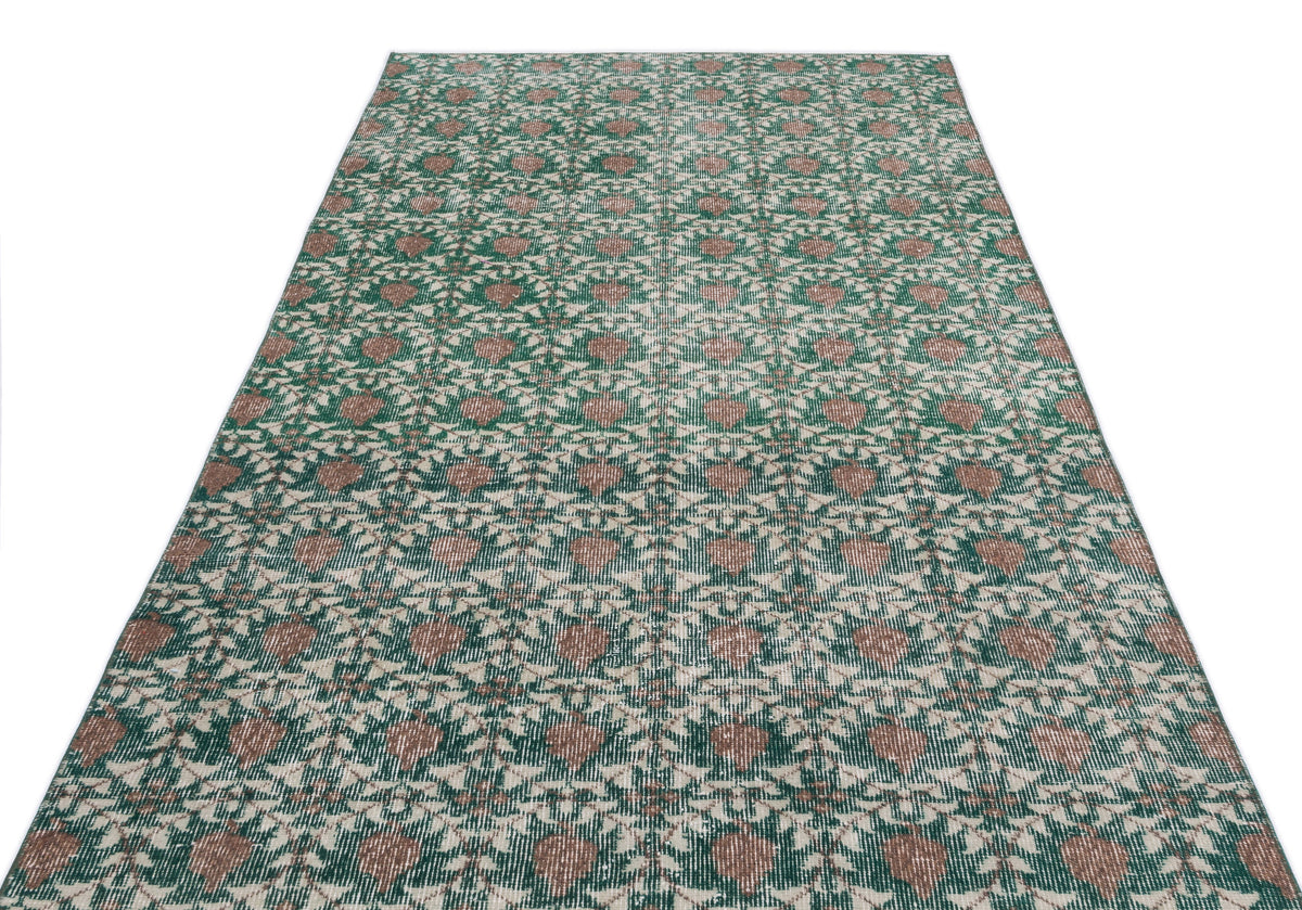 Retro Over Dyed Vintage Rug 3&#39;10&#39;&#39; x 8&#39;2&#39;&#39; ft 117 x 250 cm