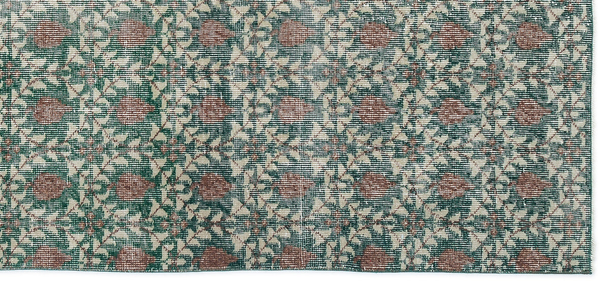 Retro Over Dyed Vintage Rug 3&#39;10&#39;&#39; x 8&#39;2&#39;&#39; ft 117 x 250 cm