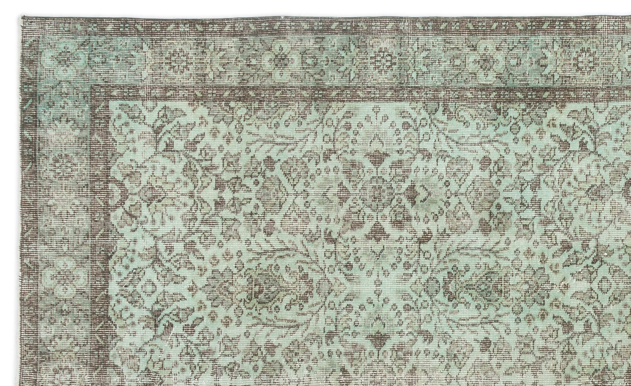 Naturel Over Dyed Vintage Rug 5'9'' x 9'7'' ft 175 x 293 cm