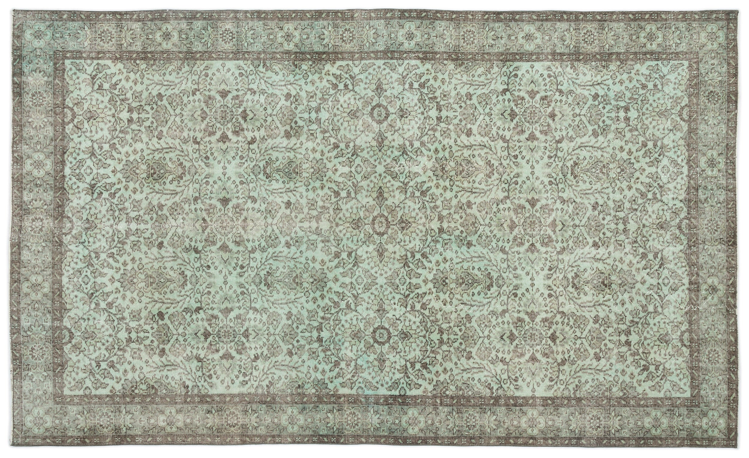 Naturel Over Dyed Vintage Rug 5'9'' x 9'7'' ft 175 x 293 cm