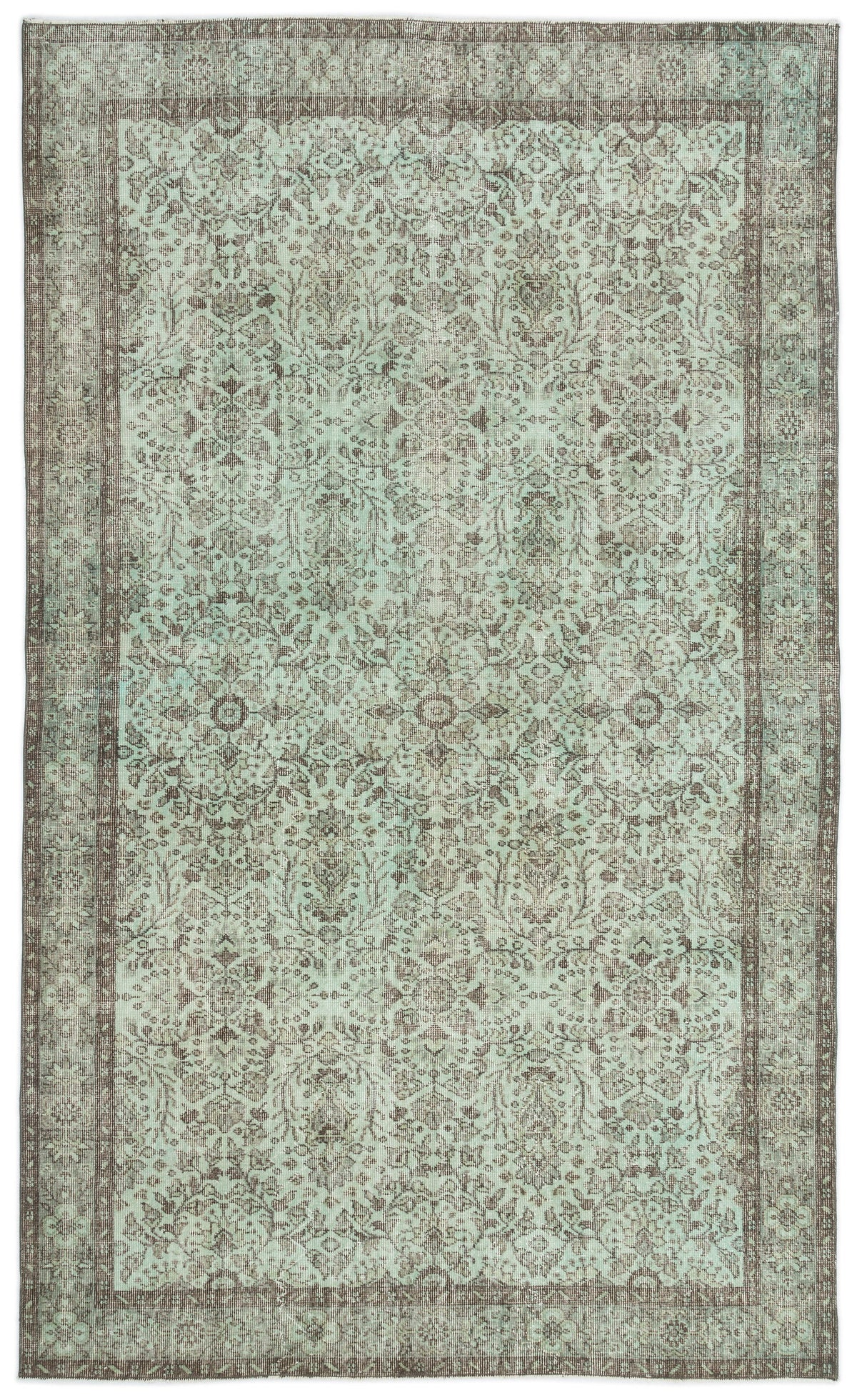 Naturel Over Dyed Vintage Rug 5&#39;9&#39;&#39; x 9&#39;7&#39;&#39; ft 175 x 293 cm