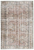 Retro Over Dyed Vintage Rug 6'1'' x 9'0'' ft 185 x 275 cm
