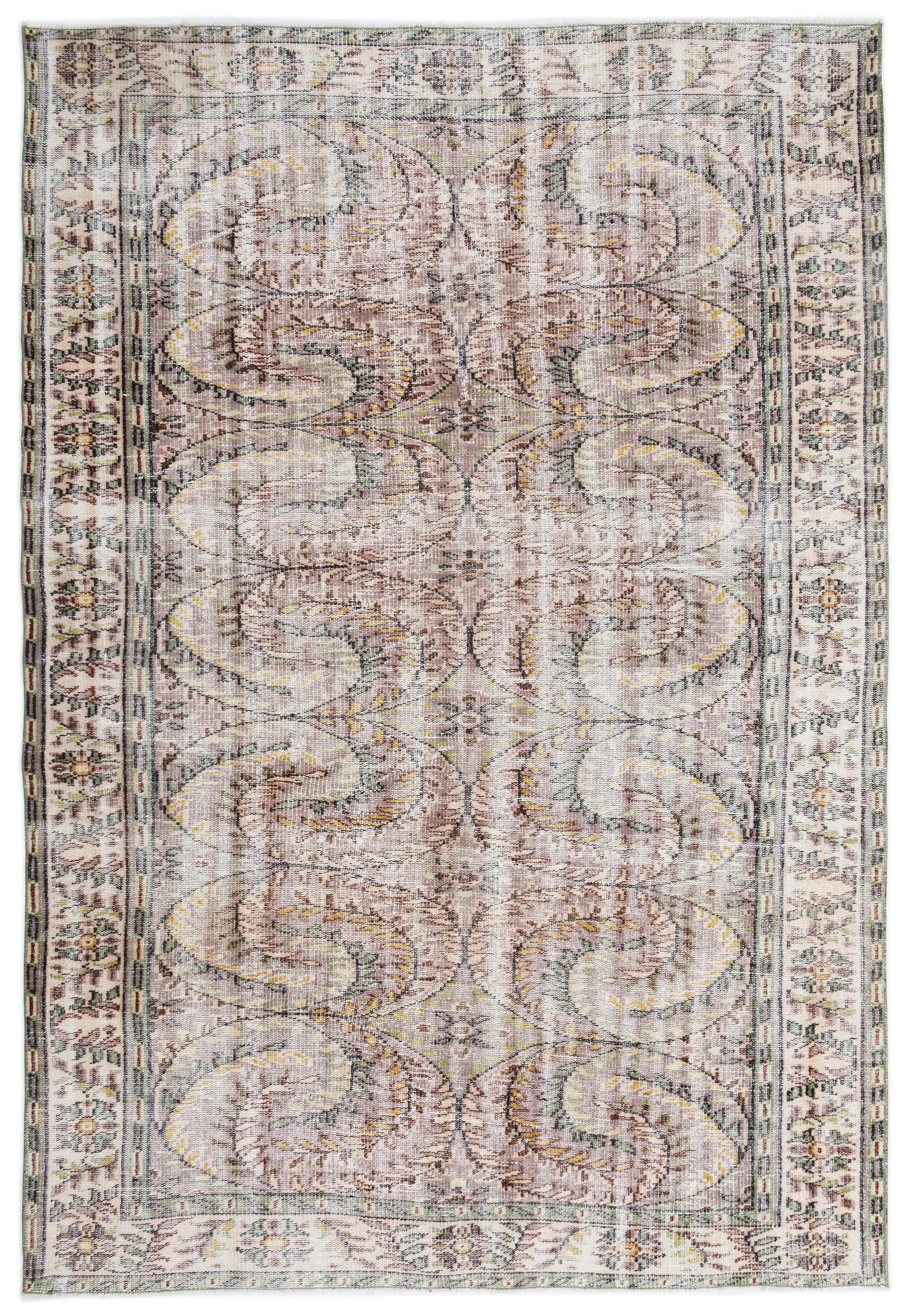Retro Over Dyed Vintage Rug 6'1'' x 9'0'' ft 185 x 275 cm