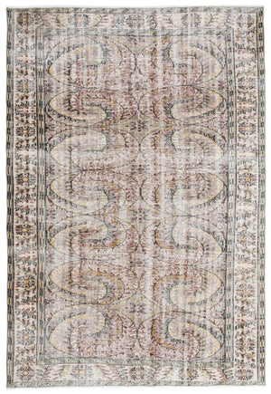 Retro Over Dyed Vintage Rug 6'1'' x 9'0'' ft 185 x 275 cm