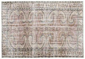 Retro Over Dyed Vintage Rug 6'1'' x 9'0'' ft 185 x 275 cm