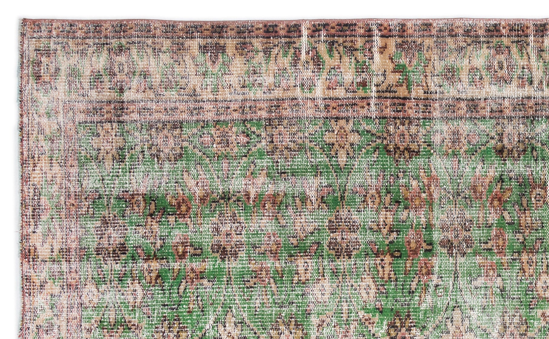 Retro Over Dyed Vintage Rug 5'1'' x 8'7'' ft 155 x 261 cm