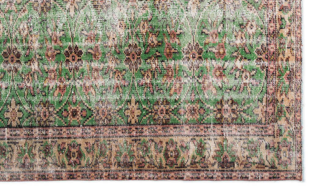 Retro Over Dyed Vintage Rug 5'1'' x 8'7'' ft 155 x 261 cm