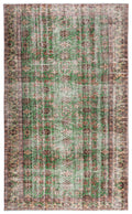 Retro Over Dyed Vintage Rug 5'1'' x 8'7'' ft 155 x 261 cm
