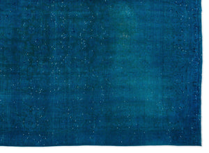 Turquoise  Over Dyed Vintage XLarge Rug 9'7'' x 13'0'' ft 291 x 397 cm