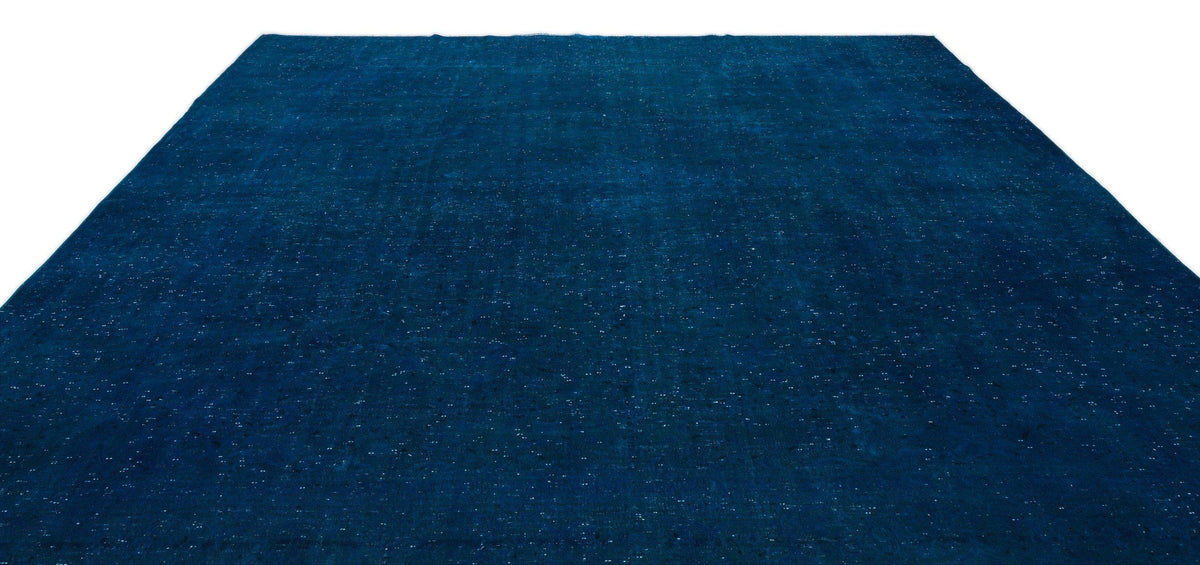 Turquoise  Over Dyed Vintage XLarge Rug 9&#39;11&#39;&#39; x 13&#39;1&#39;&#39; ft 303 x 400 cm