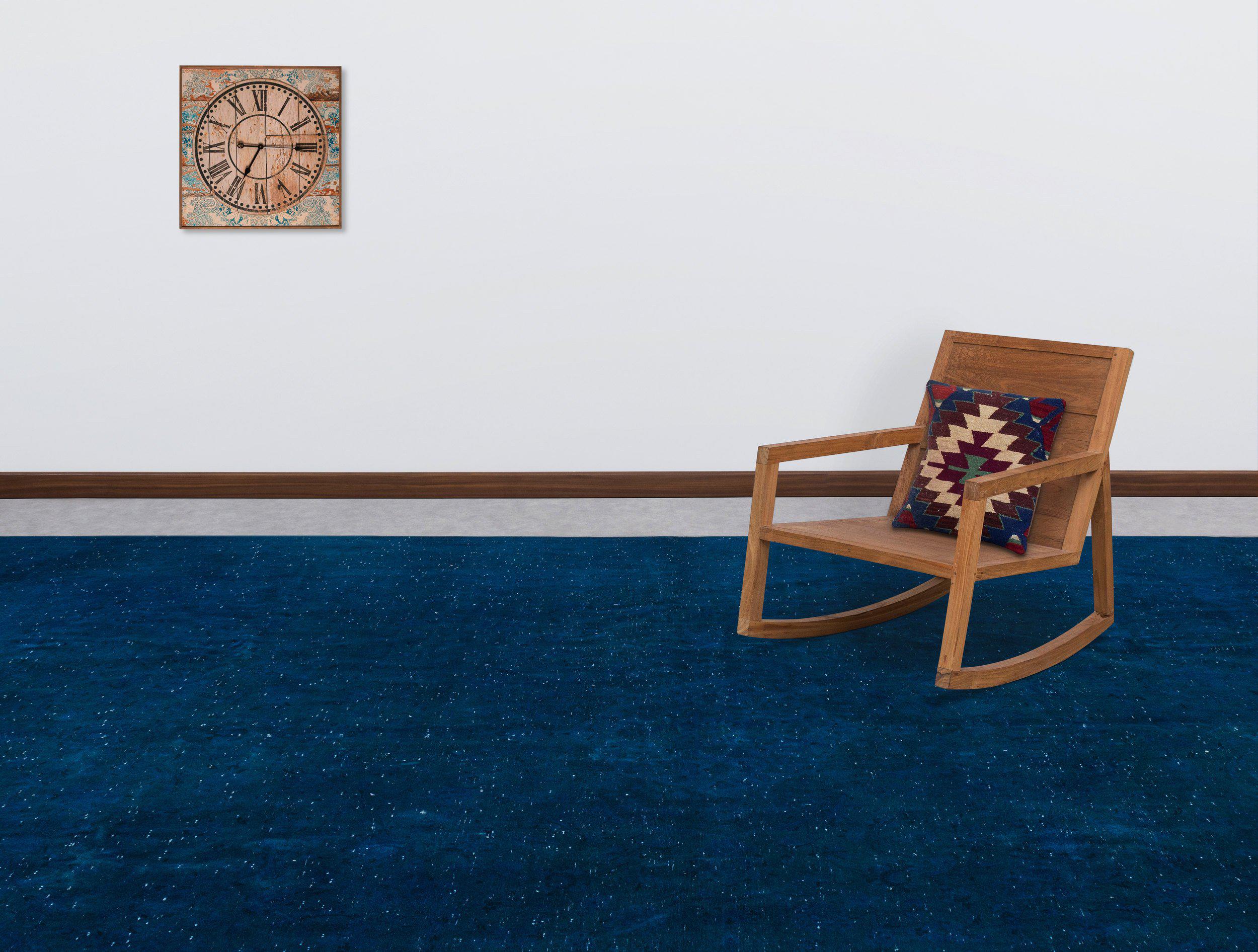Turquoise  Over Dyed Vintage XLarge Rug 9'11'' x 13'1'' ft 303 x 400 cm