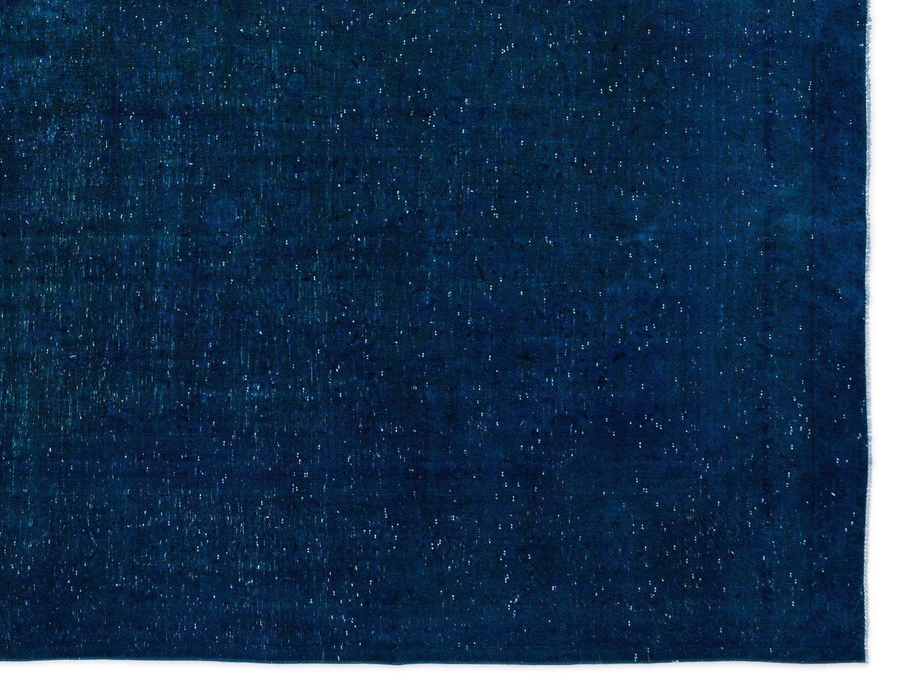 Turquoise  Over Dyed Vintage XLarge Rug 9'11'' x 13'1'' ft 303 x 400 cm