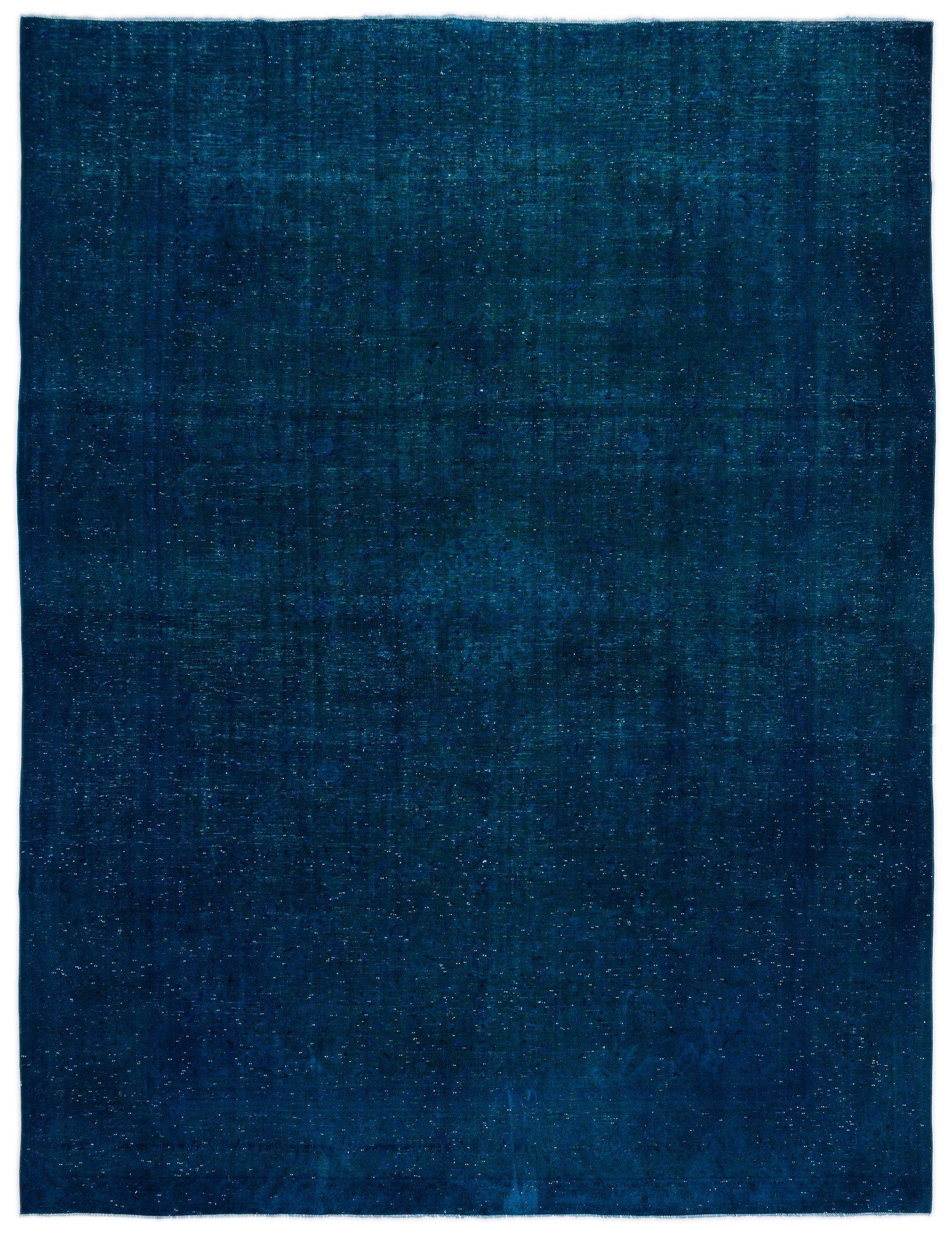 Turquoise  Over Dyed Vintage XLarge Rug 9'11'' x 13'1'' ft 303 x 400 cm