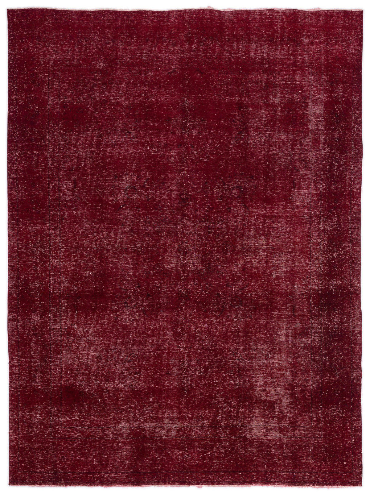 Red Over Dyed Vintage XLarge Rug 9&#39;4&#39;&#39; x 12&#39;8&#39;&#39; ft 285 x 387 cm