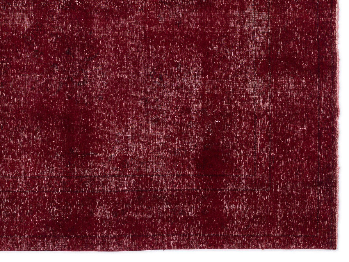 Red Over Dyed Vintage XLarge Rug 9&#39;4&#39;&#39; x 12&#39;8&#39;&#39; ft 285 x 387 cm
