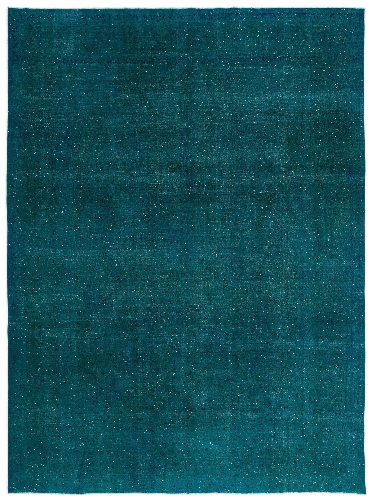 Turquoise  Over Dyed Vintage XLarge Rug 9&#39;8&#39;&#39; x 13&#39;3&#39;&#39; ft 294 x 404 cm